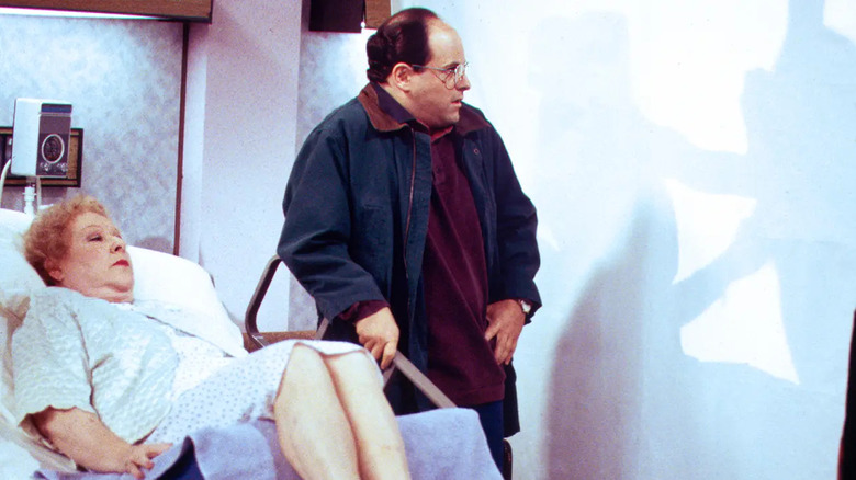 Estelle Harris and Jason Alexander star in "The Contest" episode of Seinfeld