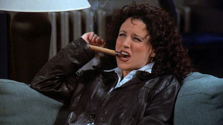 Julia Louis-Dreyfus smoking cigar Seinfeld