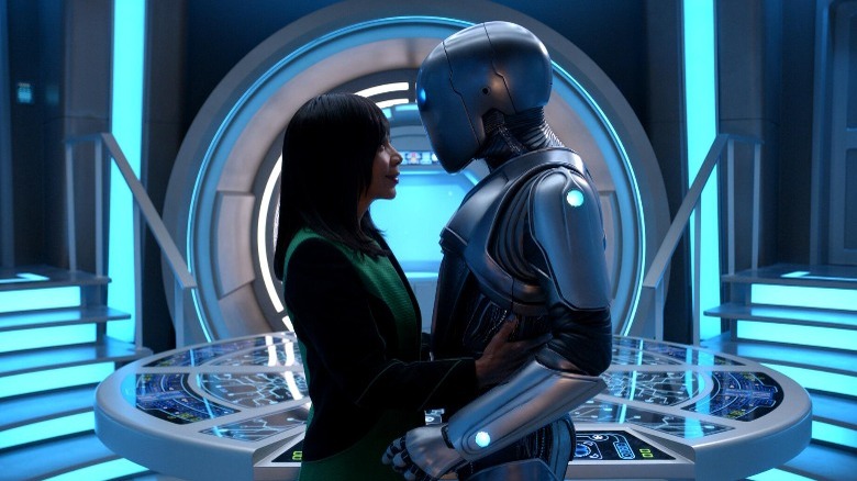 Claire and Isaac in The Orville