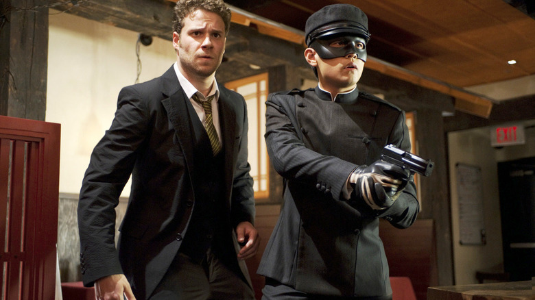 Seth Rogen and Jay Chou in The Green Hornet (2011)