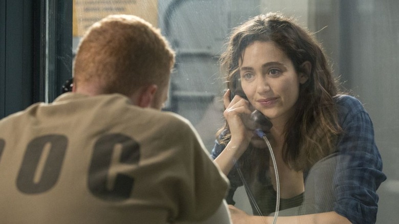 Ian (in prison) talking to Fiona in Shameless