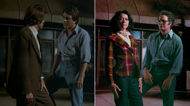 Shot from The Incredible Hulk intro with Jack Colvin/Bill Bixby and She-Hulk dream sequence with Tatiana Maslany