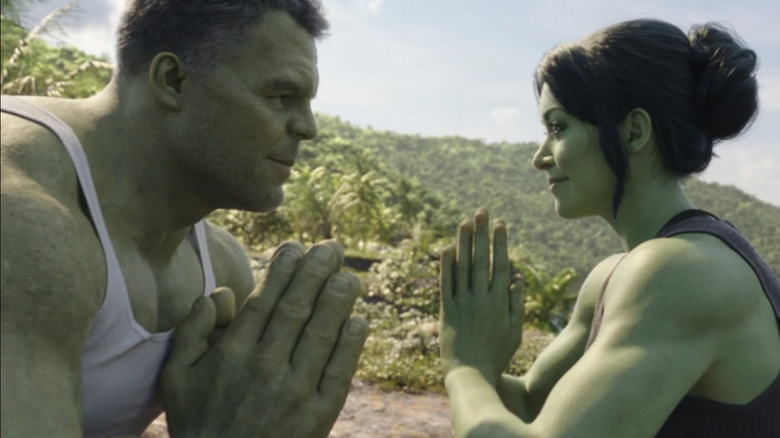 Hulk and She-Hulk in She-Hulk: Attorney at Law