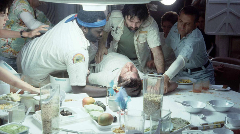 Nostromo crew member Thomas Kane faces a grisly death in "Alien" 