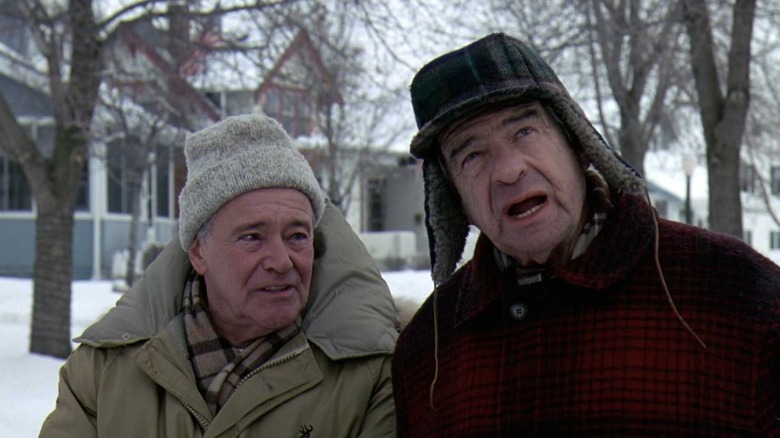 Jack Lemmon and Walter Matthau as John Gustafson Jr. and Max Goldman in Grumpy Old Men