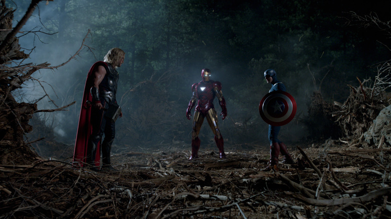 The Avengers Thor, Cap and Iron Man