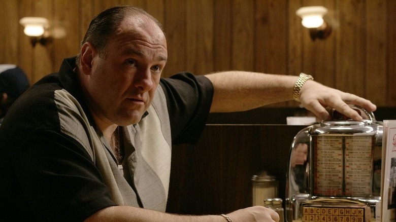 Tony Soprano in diner