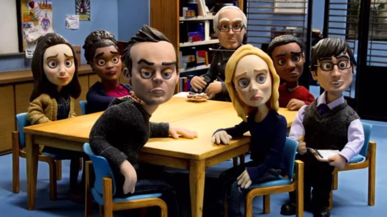 Community gang as Claymation characters