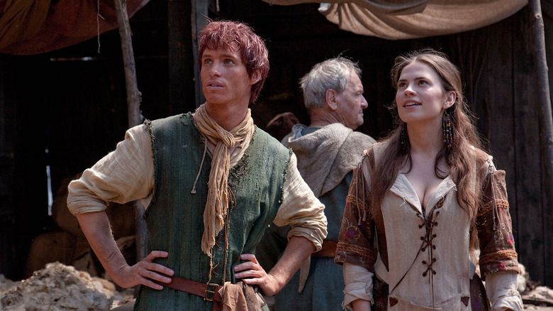 Eddie Redmayne and Hayley Atwell in Pillars of the Earth