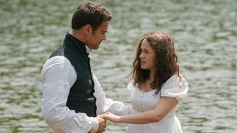 Theo James boat water Rose Williams