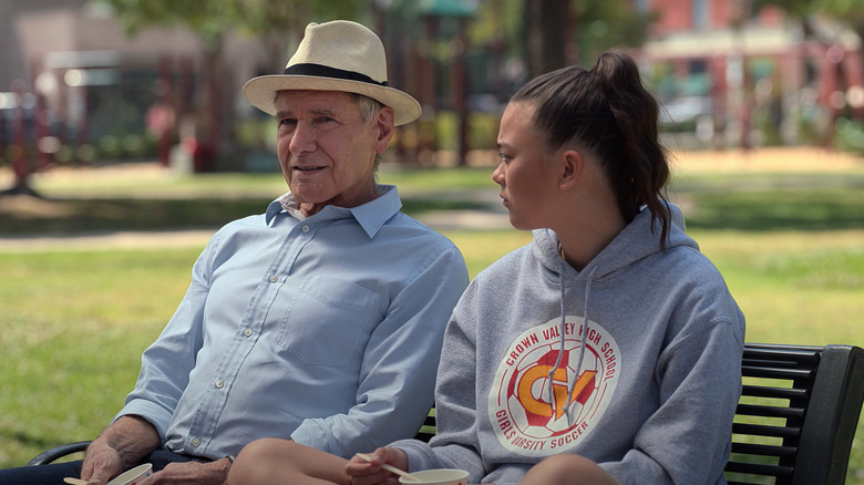 Harrison Ford and Lukita Maxwell in Shrinking