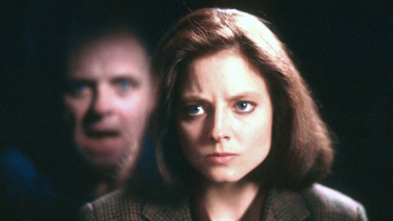 Anthony Hopkins and Jodie Foster in Silence of the Lambs