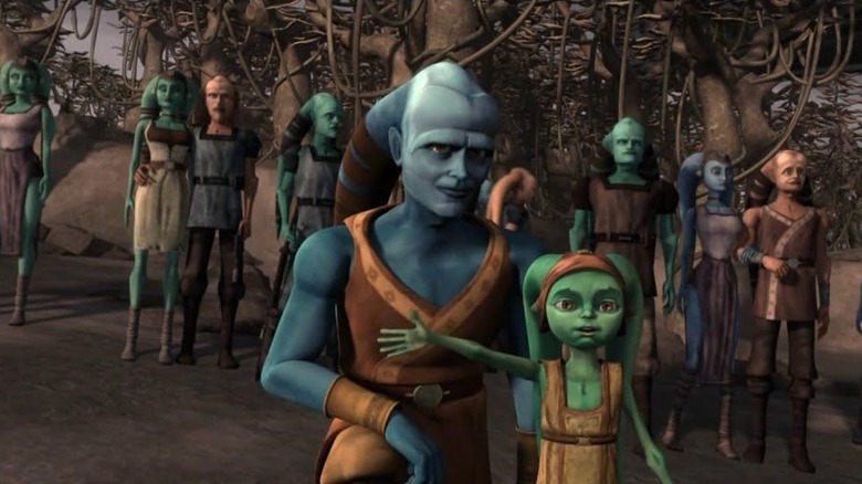 Citizens of Ryloth expressing their thanks in Star Wars: The Clone Wars