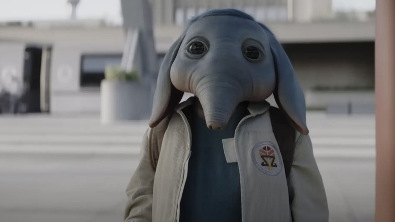 Neel wearing his school uniform and backpack in Star Wars: Skeleton Crew