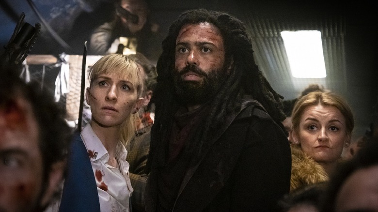 Mickey Sumner and Daveed Diggs in Snowpiercer