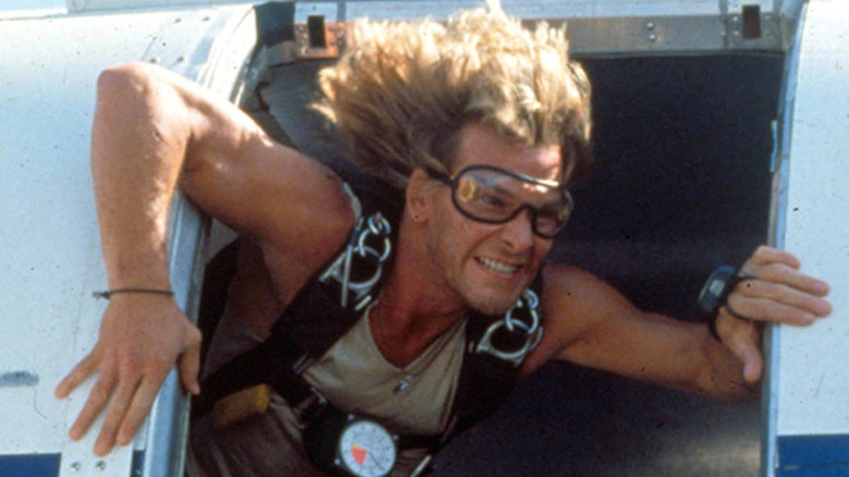 Bodhi (Swayze) gets ready to jump from a plane at 4,000 feet