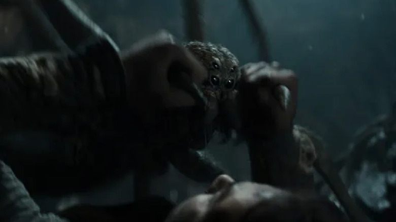 Isildur fights a spider