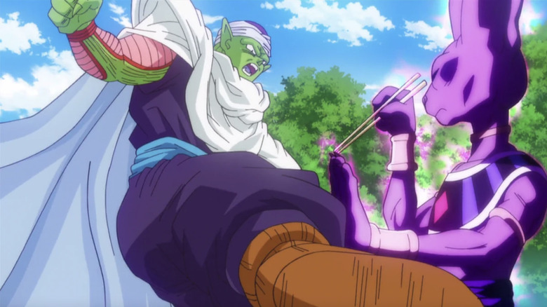 Piccolo and Beerus in Dragon Ball Z Battle Of The Gods