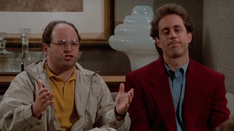 Seinfeld, George and Jerry pitching their sitcom idea