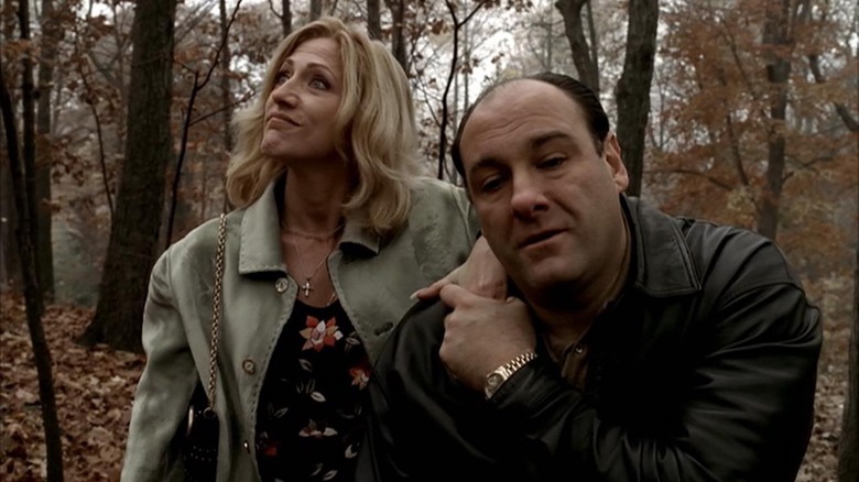 James Gandolfini and Edie Falco in The Sopranos