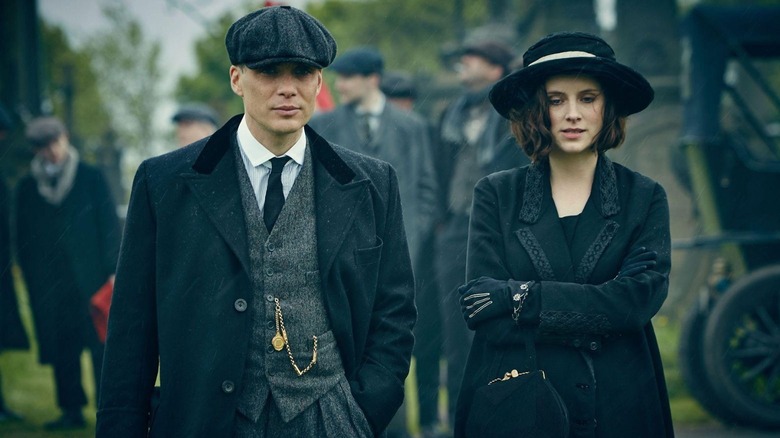Sophie Rundle as Ada Shelby and Cillian Murphy as Tommy Shelby