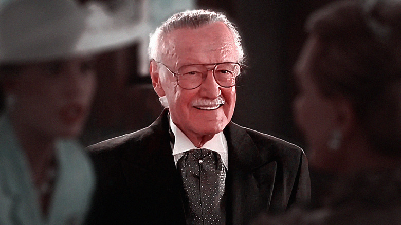 Stan Lee's wedding guest is wearing formal attire in The Princess Diaries 2