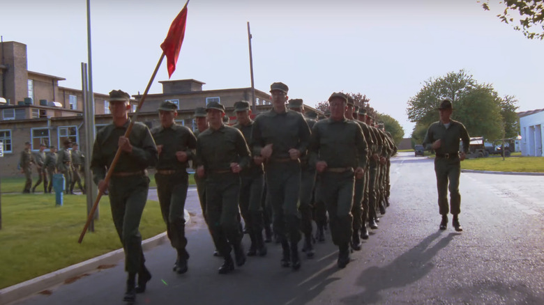 Soldiers training in Full Metal Jacket