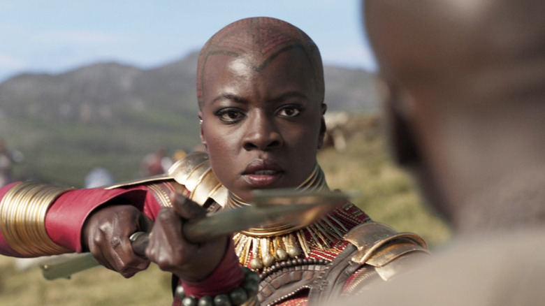 Danai Gurira como Okoye en Black Panther de Marvel