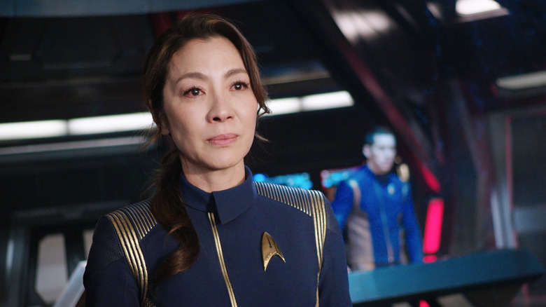 Captain Georgiou on the bridge of the U.S.S. Shenzhou