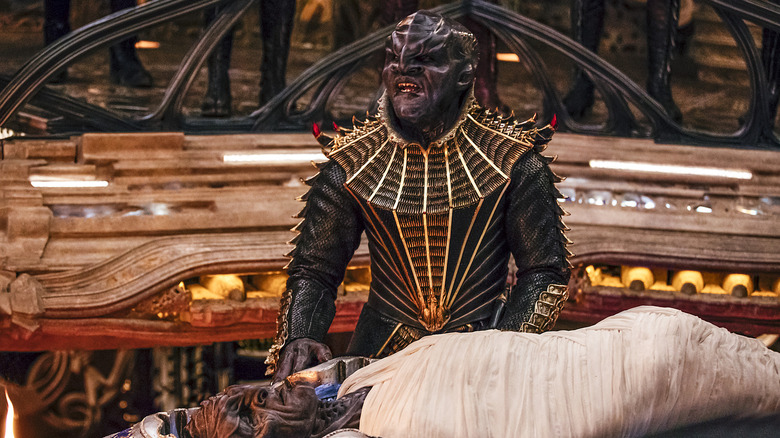 A weird-looking Klingon from Star Trek: Discovery.