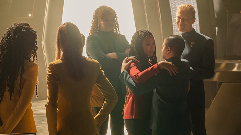 Mary Wiseman, Sonequa Martin-Green, Blu del Barrio, Anthony Rapp, Star Trek: Discovery