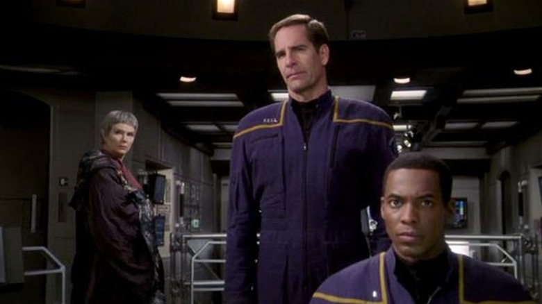 The crew members of Star Trek: Enterprise