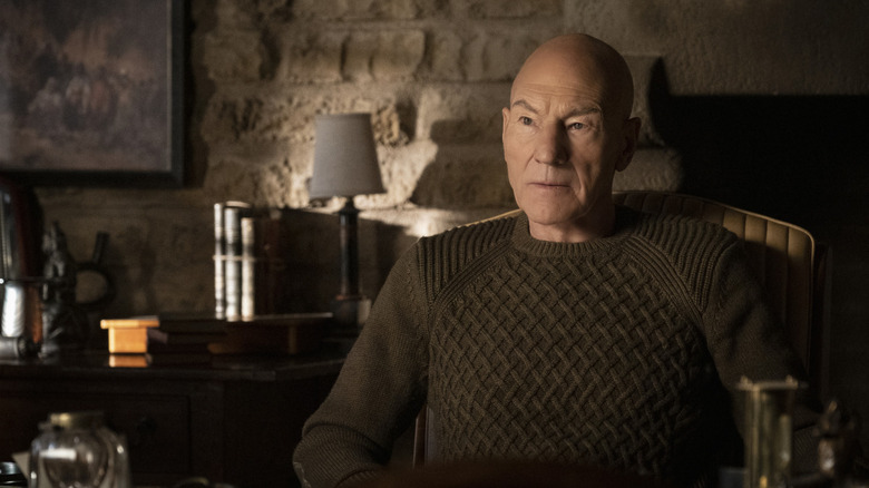 Picard in a comfy sweater