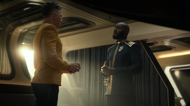 Anson Mount and Adrian Holmes in Star Trek: Strange New Worlds