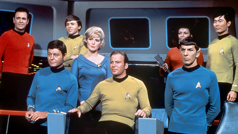 The original crew of the Enterprise didn't change much during Star Trek