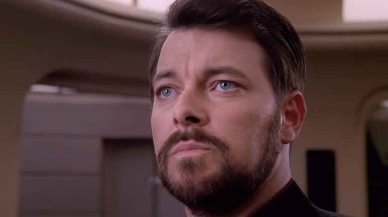 Star Trek Best of Both Worlds Riker Mr. Worf Fire