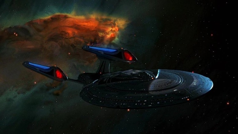 Star Trek: First Contact Enterprise-E patrols the Neutral Zone