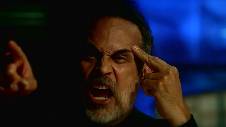 Captain Shaw (Todd Stashwick) lets loose on Picard about the Borg in "Picard" No Win Scenario