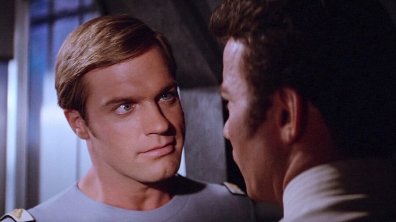 Stephen Collins as Willard Decker confronts William Shatner's Kirk in Star Trek: The Motion Picture