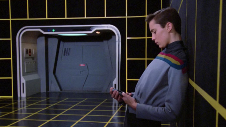 Wesley Crusher looking forlorn on the holodeck.