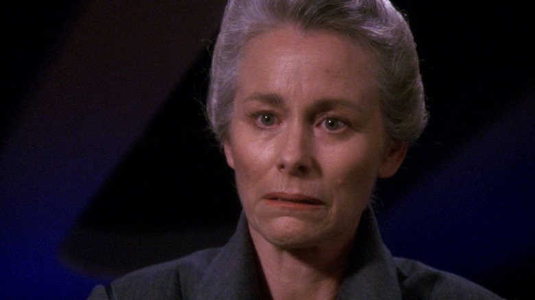 Dr. Marr, saddened by her own actions in Star Trek