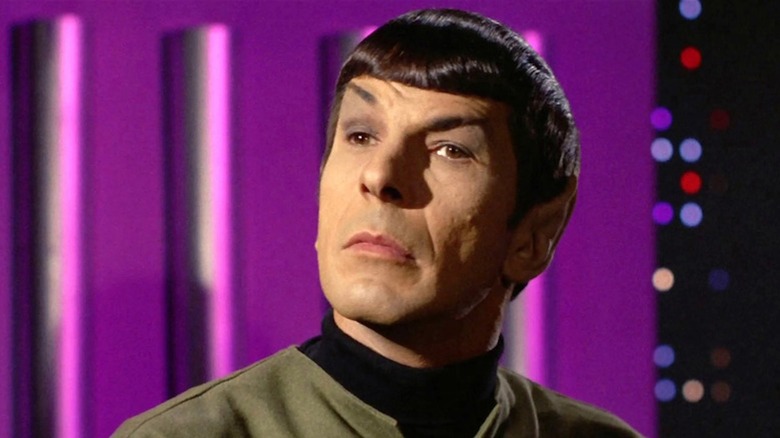 Leonard Nimoy sings the intriguing eyebrow as a spack in Starvala Trek