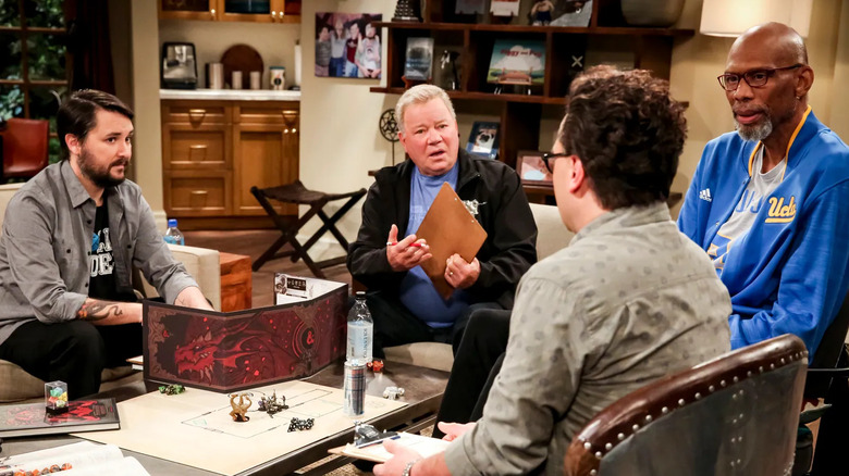 William Shatner in Wil Wheaton's D&D group on The Big Bang Theory