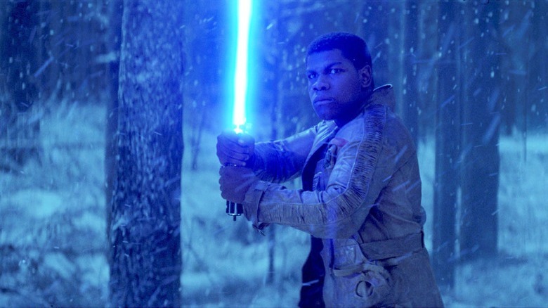 John Boyega as Finn in "Star Wars: The Force Awakens"