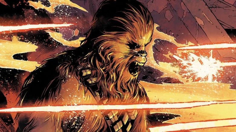 Chewbacca on the cover for "Star Wars" #22