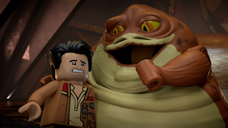 Graballa the Hutt as seen in the upcoming  "LEGO Star Wars Terrifying Tales" Disney+ special