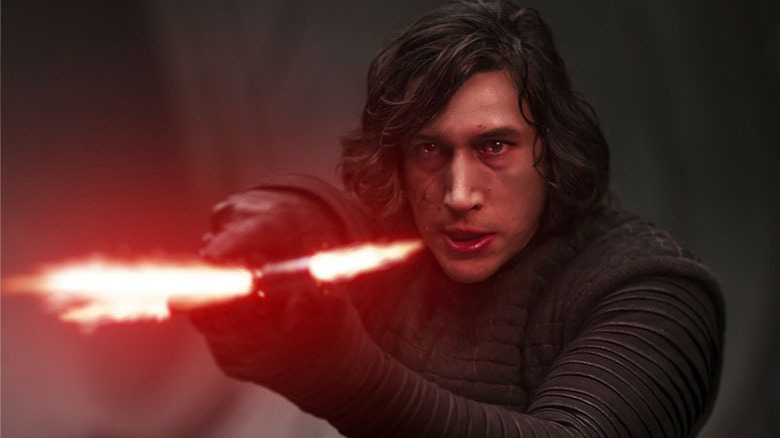 Adam Driver as Kylo Ren in "Star Wars: The Last Jedi" 