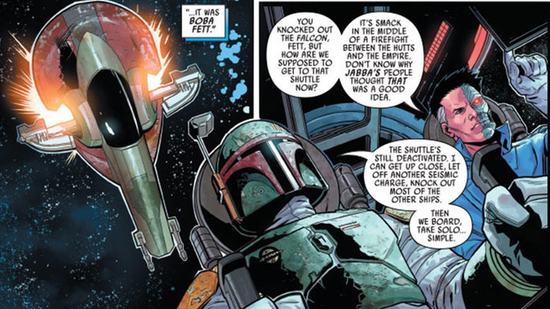 Boba Fett and Beilert Valance in "War of the Bounty Hunters"