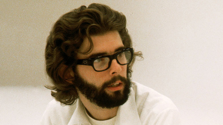 George Lucas on the set of "THX-1138"