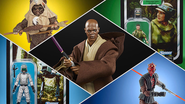 A selection of toys available from Hasbro and Lucasfilm